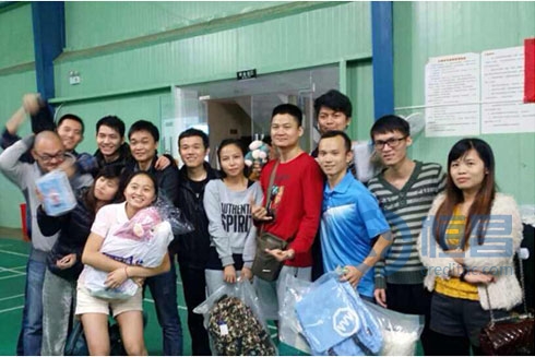 恒昌惠誠海口分公司舉辦羽毛球爭霸賽