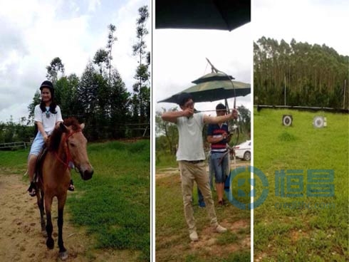 欽州分公司戶外拓展燒烤活動