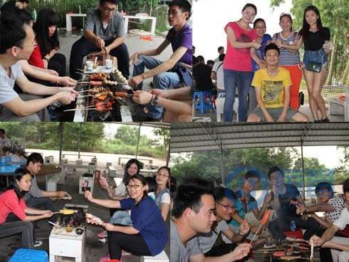 茂名分公司生態農莊園燒烤活動